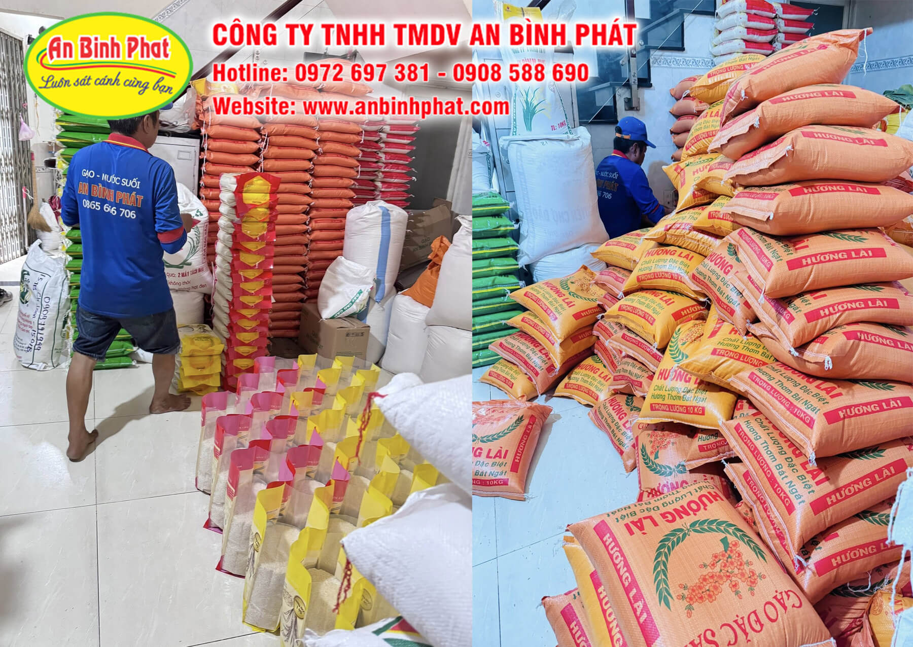 Kho gạo, vựa gạo An Bình Phát tại TPHCM